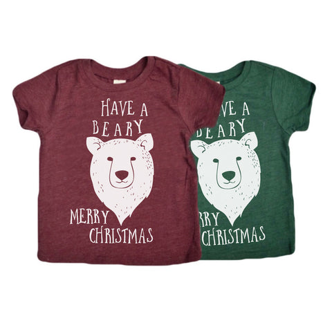 Polar bear kids Christmas tee